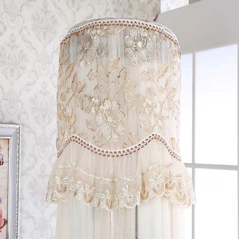 

Lace Style Round Standing Air Conditioner Cover Cleaning Dust Washing Cover Elastic Protect Air Conditioner Protective CaseZH394