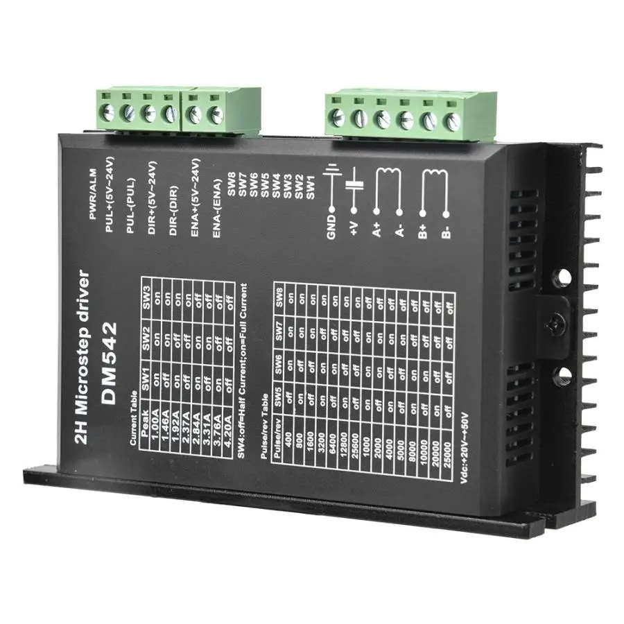 Драйвер шагового двигателя DM542 для NEMA 17 23 42/57 Series двухфазный Цифровой