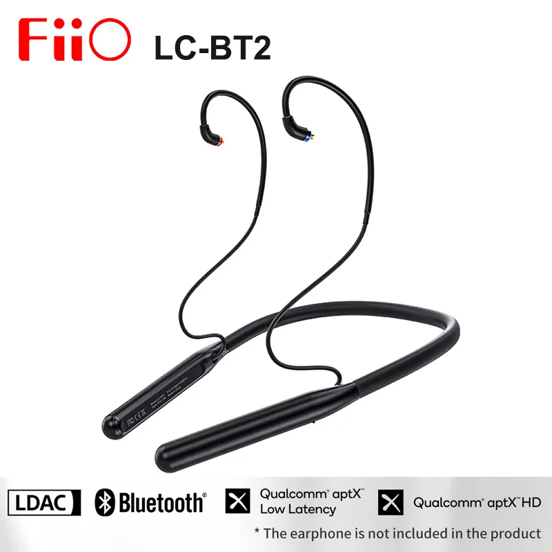 

FiiO LC-BT2 CSR8675+AKM AK4331 DAC Neckband Sports Bluethooth 5.0 cable MMCX/0.78mm Connectors SBC/AAC/aptX/LDAC