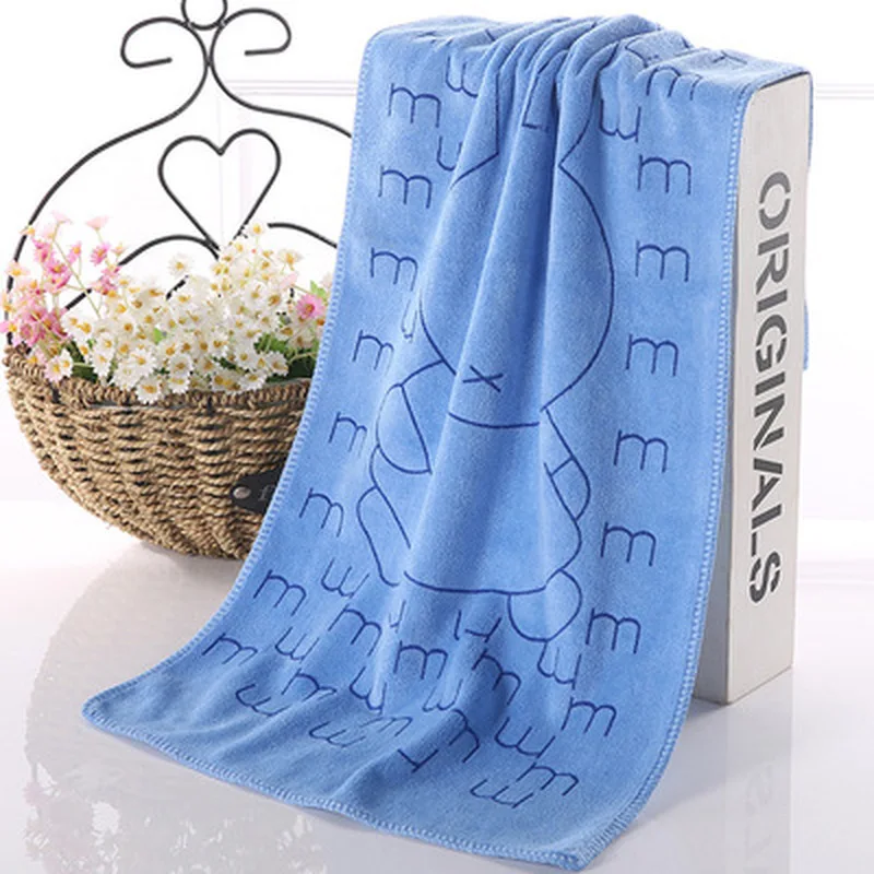 Домашний текстиль полотенце с милым Кроликом мягкое из микрофибры для младенцев