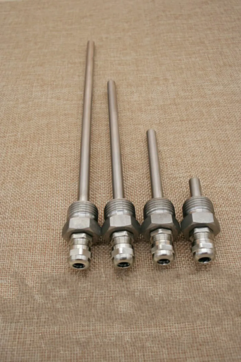 Длина Thermowell Резьба BSP 1/2 &quot(DN15) 3/4&quot(DN20) максимальный диаметр 6 мм нержавеющая
