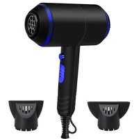 damage protection hair dryer with purple light performance ac motor styling hair dryer hair care blower with 2 nozzles