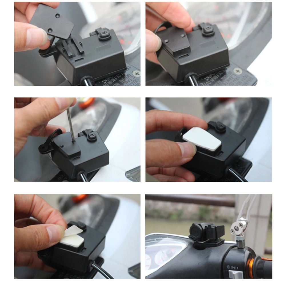 Водонепроницаемый адаптер USB для зарядного устройства на руль мотоцикла 12 в