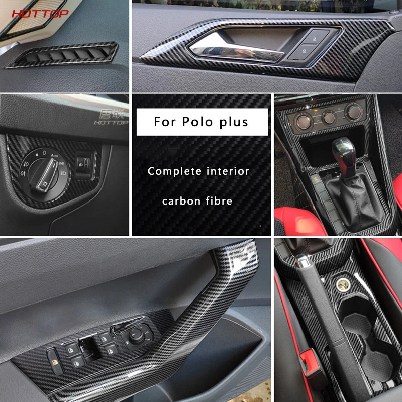 Для Volkswagen VW Polo Plus 2019 полоса для отделки интерьера коробка передач