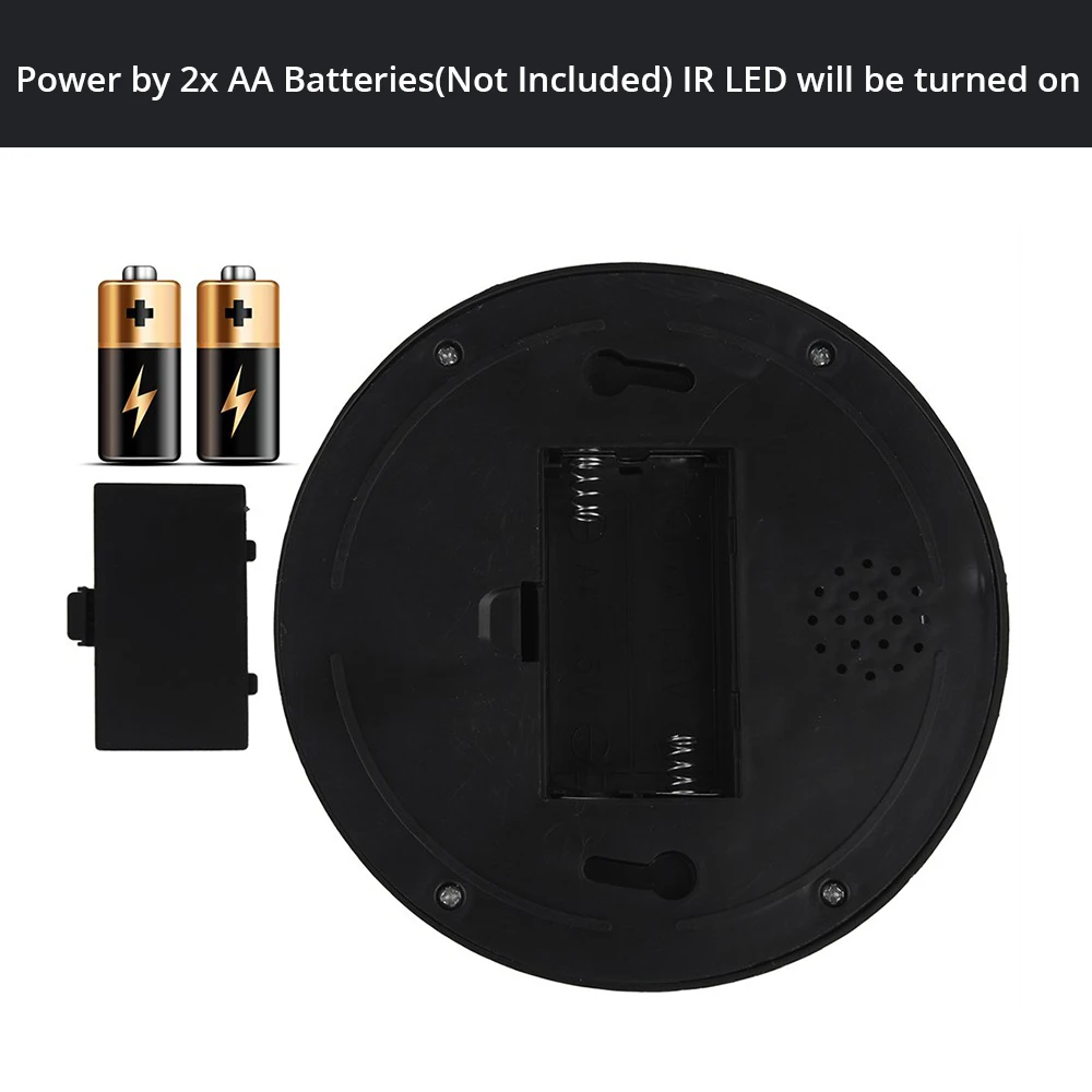 Манекен Поддельные безопасности камера наблюдения в защитном колпаке с мигающим красным ИК светодиодный свет, крытый/Открытый моделированная камера Белый