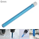 Алмазная пила для отверстий 6 мм, электрическая дрель для отверстий, сверло для сухого отверстия гранита, мрамора, встроенный охлаждающий воск