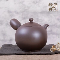 japan of ages to burn the static tube formal hand for tea side filtration cross hands must be ceramic pots purple clay