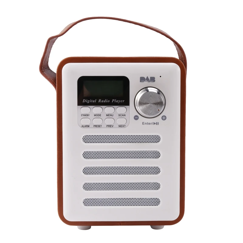 

DAB/DAB+ Digital FM Upright Radio Wooden Alarm Clock USB Charging Bluetooth Speaker