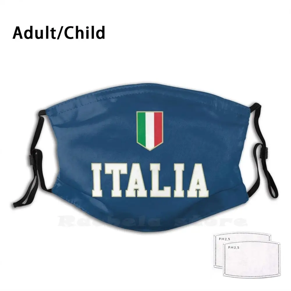 

Italia Italy Flag For Italy Lovers Funny Print Reusable Filter Face Mask Italy Italia Flag Facemask Andrà Tutto Bene Sicily