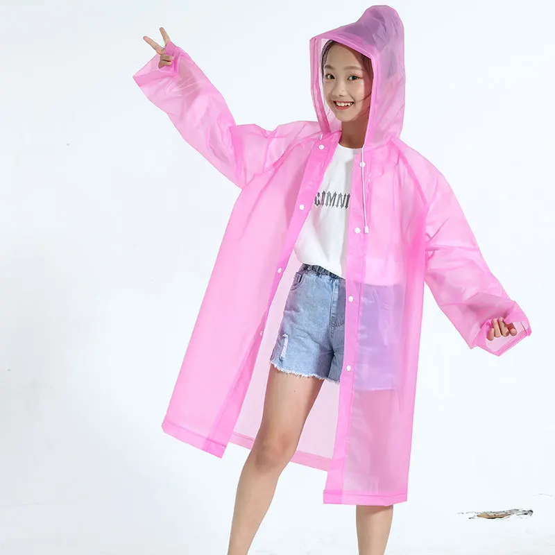 Детский дождевик детский походный толстый Eva для молодых студентов