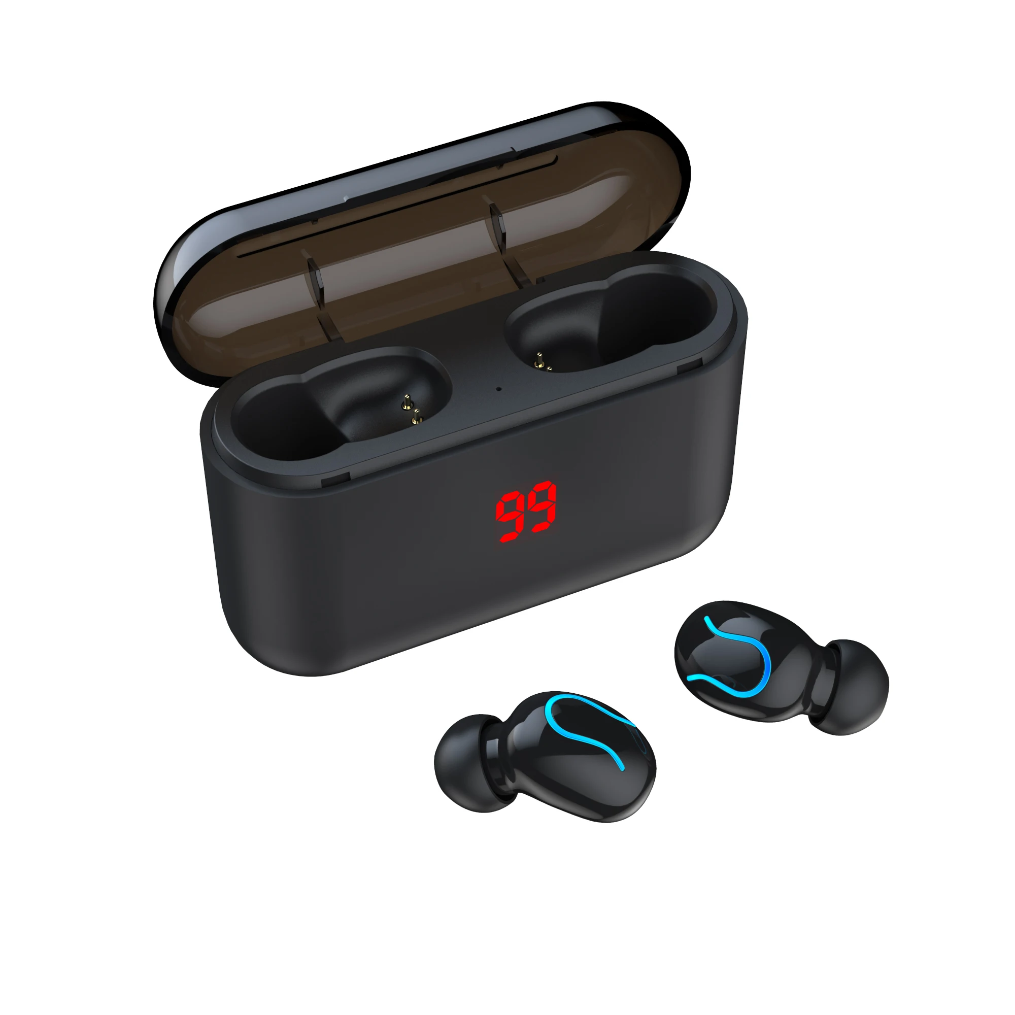 Handsfree Бизнес водонепроницаемые наушники Bluetooth с микрофоном Голосовое управление Беспроводная bluetooth-гарнитура для телефонов ушной крючок