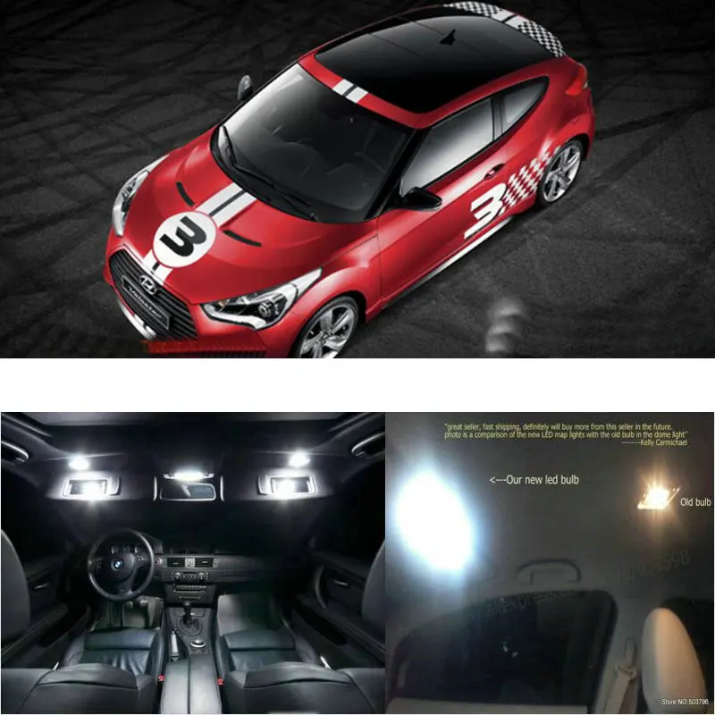 Светодиодные внутренние Автомобильные фары для Hyundai veloster sunroof 2011 2012 лампа чтения