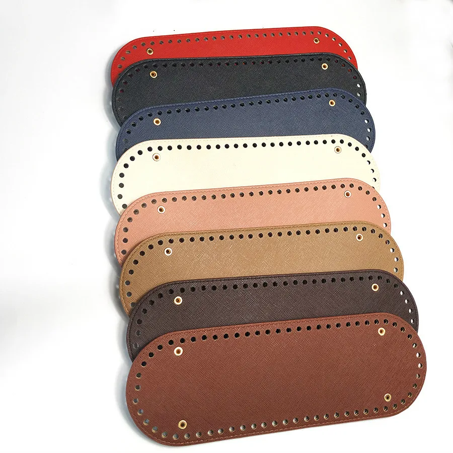 

1 pc Long Oval Hand Woven Material Bottom 30 X10cm DIY Hand Wrapped Backing Plate Needle Hook Bag Bottom Accessories