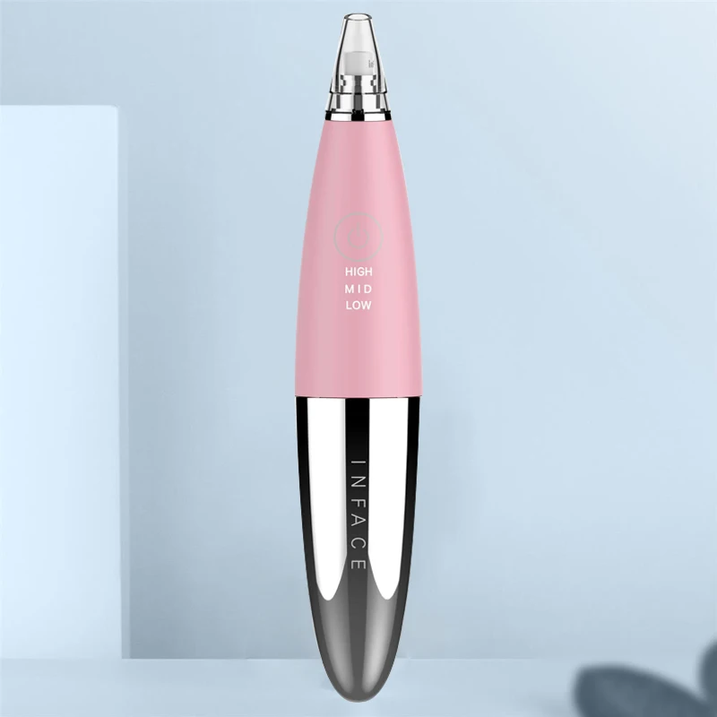 Pink InFace инструмент для чистки угрей, уход за кожей, вакуумная машина для удаления прыщей и угрей, машина для очистки лица - Цвет: Pink