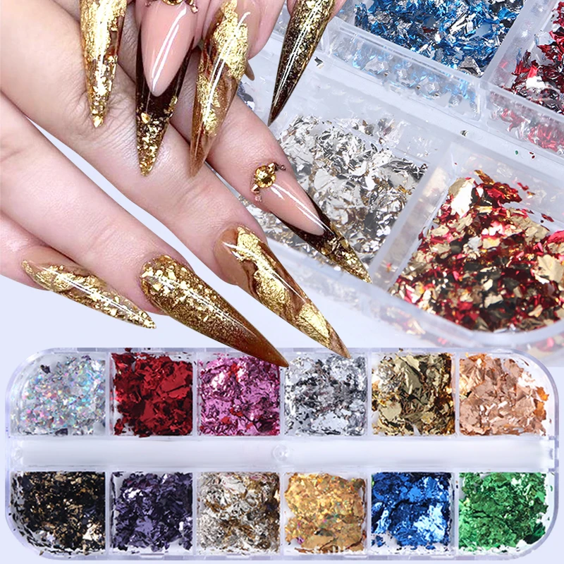 12 цветов/коробка 3D наклейки для ногтей|Стикеры и наклейки| |