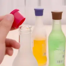 1 шт Силиконовая красочная Крышка для вина, пива, многоразовая кухонная пробка шампанского вина, крышка для бара, кухонные инструменты
