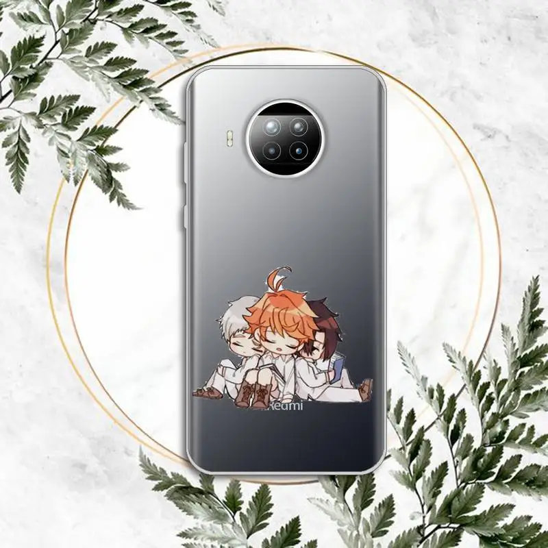 

Cartone animato The Promised NeverLand Phone Case Transparent for Xiaomi Redmi note 10 t 8 9 pro lite 11