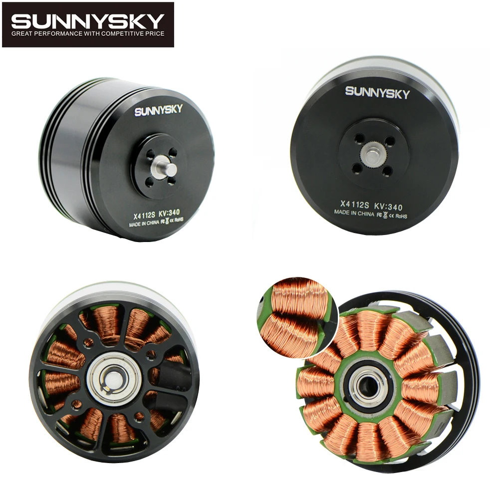 4 шт./лот RC Мотор Sunnysky X4112S 340KV/450KV Outrunner бесщеточный двигатель для многороторного самолета многоосевой двигатель