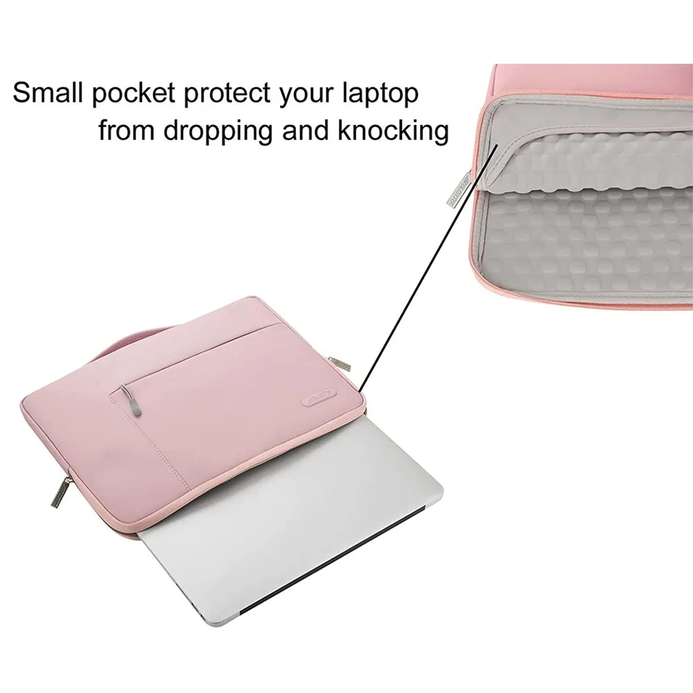 laptop bag sleeve case 13 3 14 15 6 inch notebook handbag for macbook m1 air pro asus lenovo dell huawei computer briefcase bag free global shipping