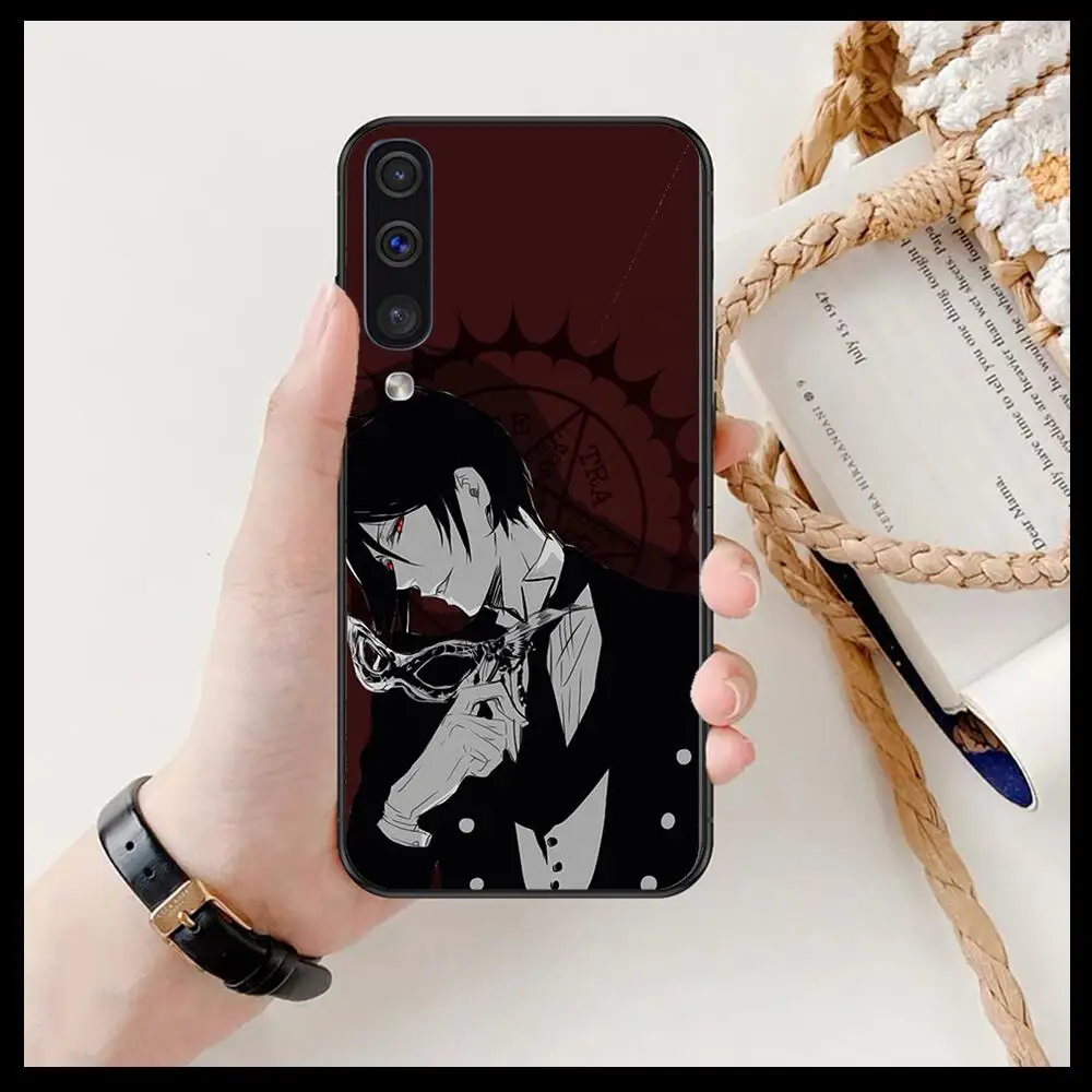 

anime Black Butler Phone cover hull For SamSung Galaxy S 8 9 10 20 21 S30 Plus Edge E S20fe 5G Lite Ultra black soft