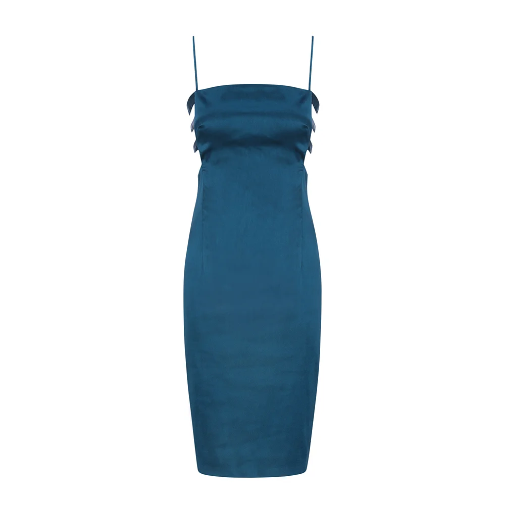 HQBORY/новое летнее сексуальное платье темно синего цвета с вырезом облегающее