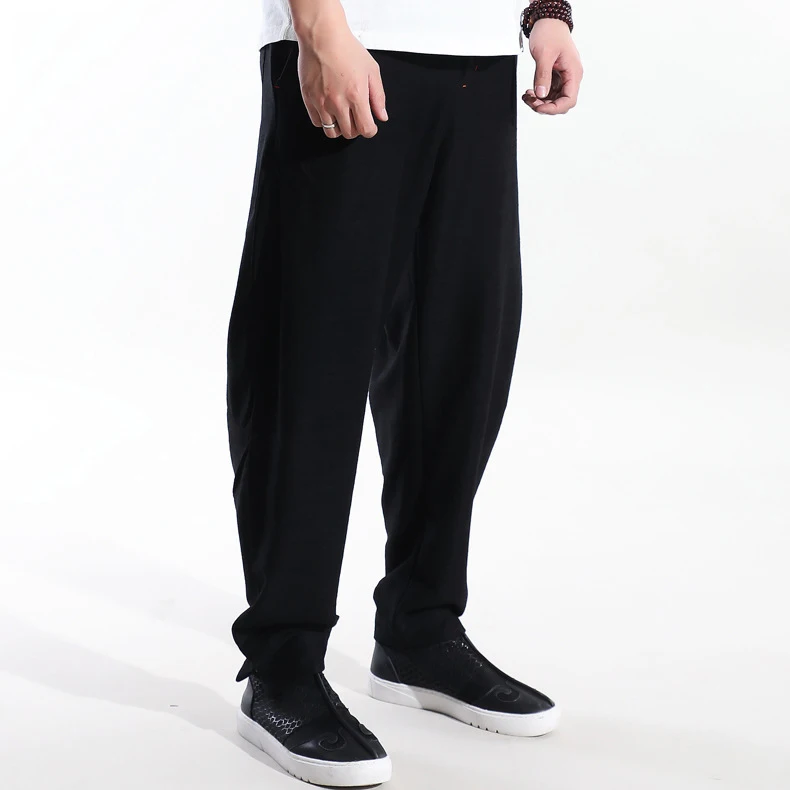 Original Men Pants Male Joggers Commercial Loose Casual Business Trousers Men's Hip Hop Harem Streetwear Cotton Clothing Straig | Мужская