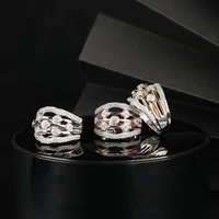 unique design 2021 new rings zircon micro inlay unique charm suitable for women jewelry party accessories