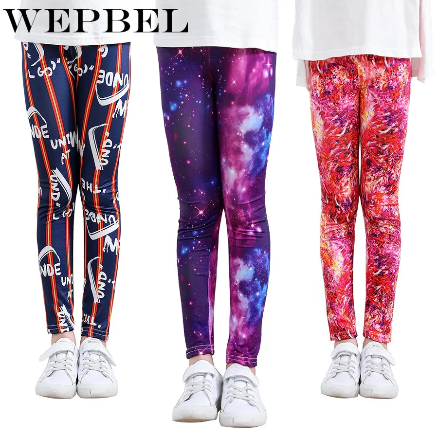 WEPBEL/леггинсы для девочек одежда маленьких камуфляжные узкие брюки Мягкие