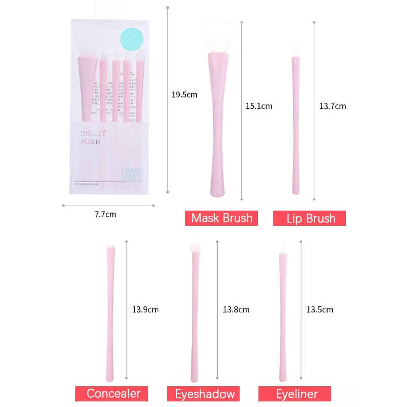 5 шт Силиконовая маска для лица кисти макияжа Набор по уходу за лицом аппликатор