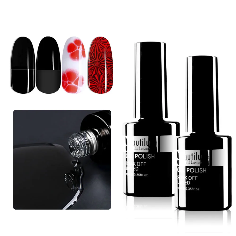 

Beautilux Primer Rubber Base Top Coat Velvel Matte Top Coat Nail Art Degisn Clear Blossom Blooming Gel Foil Transfer Gel 10ml