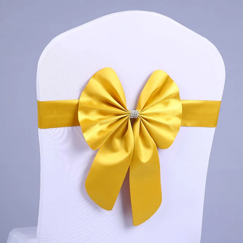 50 шт./лот бордовый Поликарбонат украшение для стула с эластичным креплением