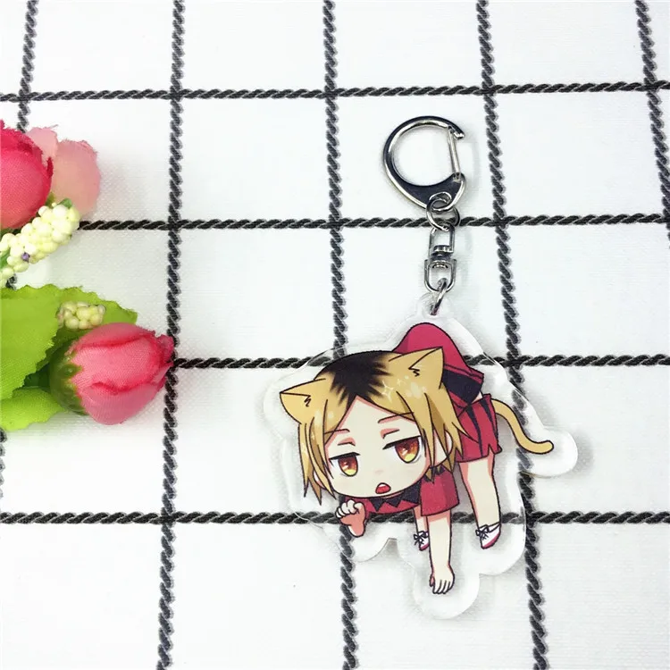 Haikyuu брелок для ключей Hinata Shouyo Tobio Kageyama Kozume Kenma Oikawa Tooru Nishinoya волейбольная фигурка