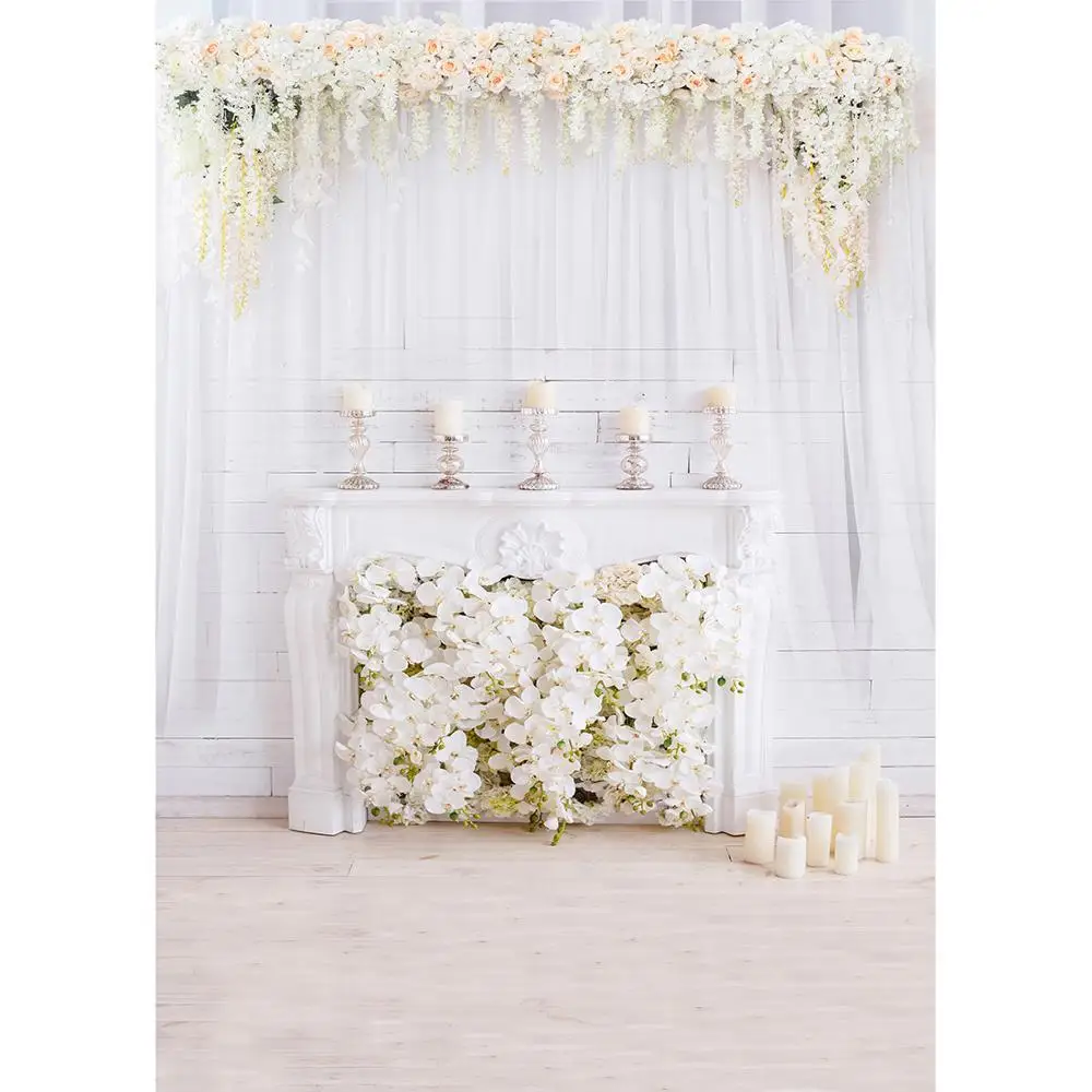 Виниловый фон для детской фотосъемки съемки с изображением белой гостиной