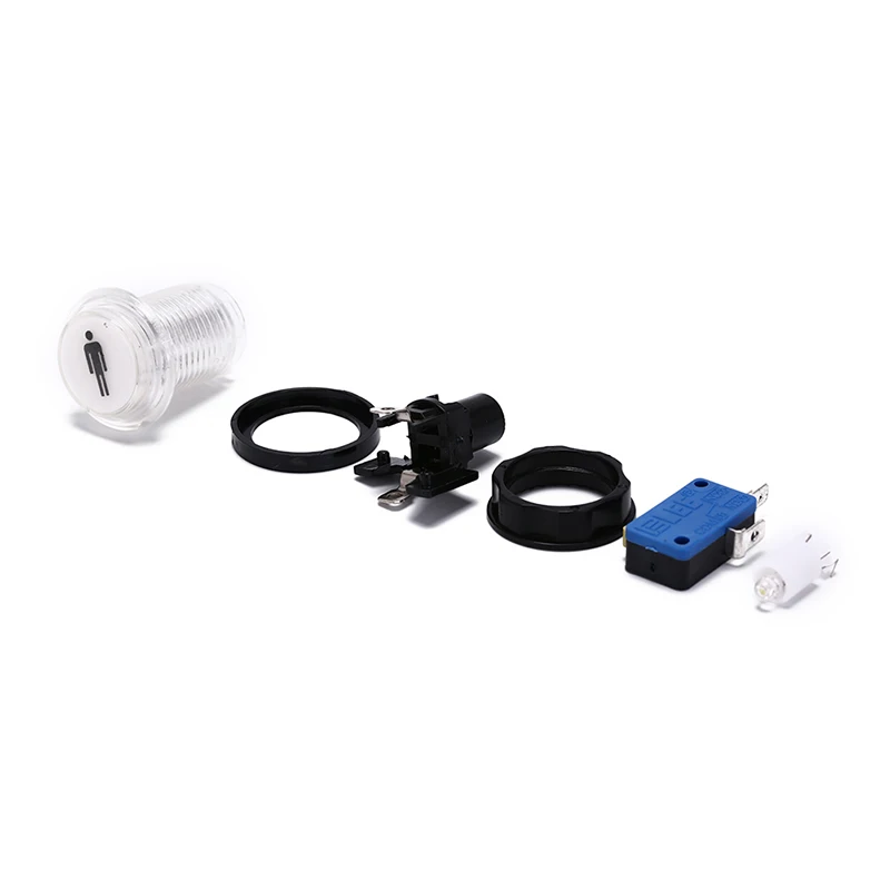 4 шт. 1 P/2 P кнопки для запуска плеера светодиодная Кнопка с подсветкой 2x монет