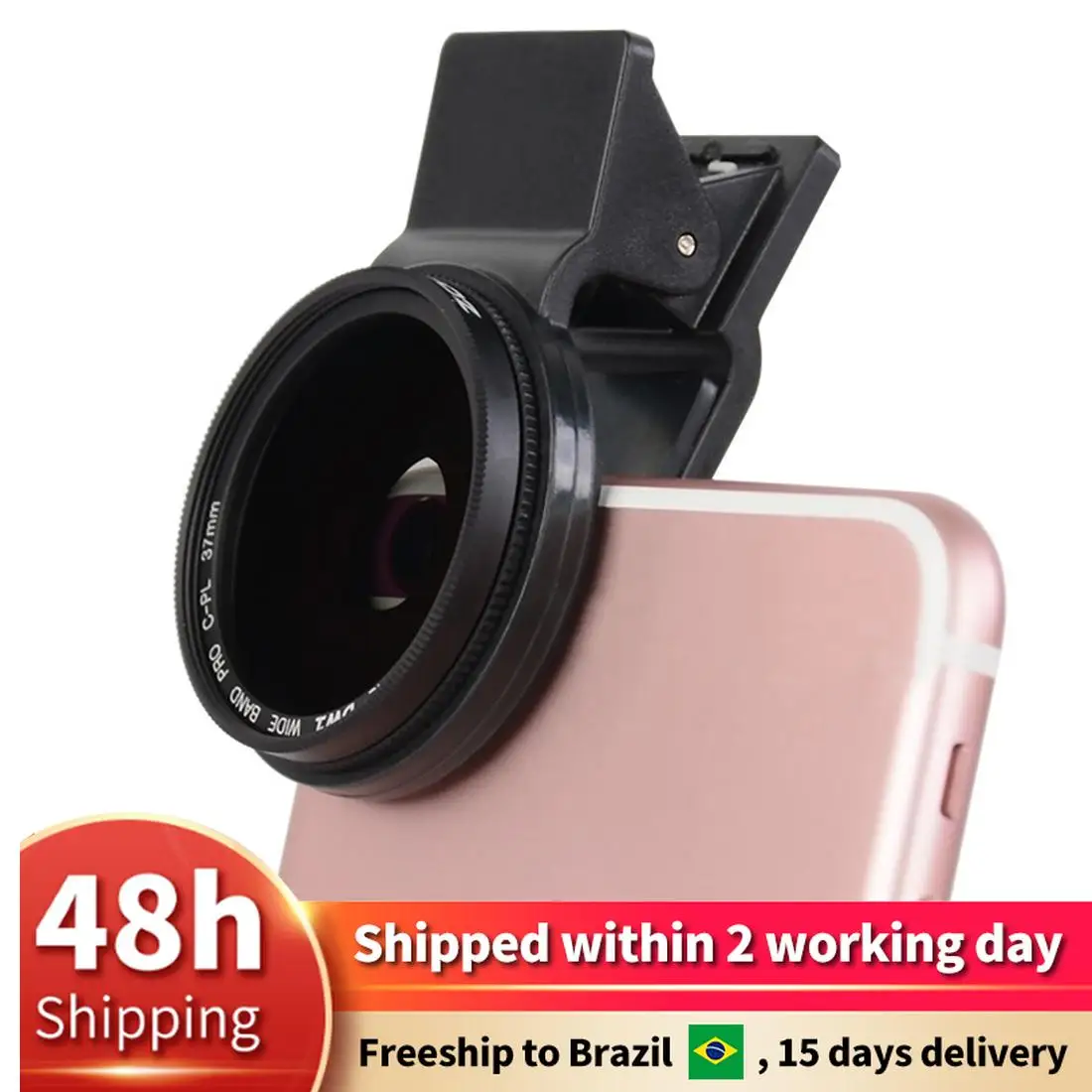 

ZOMEI 37MM Professional Phone Camera Circular Polarizer CPL Lens for iPhone 7 6S Plus Samsung Galaxy Huawei HTC Windows Android