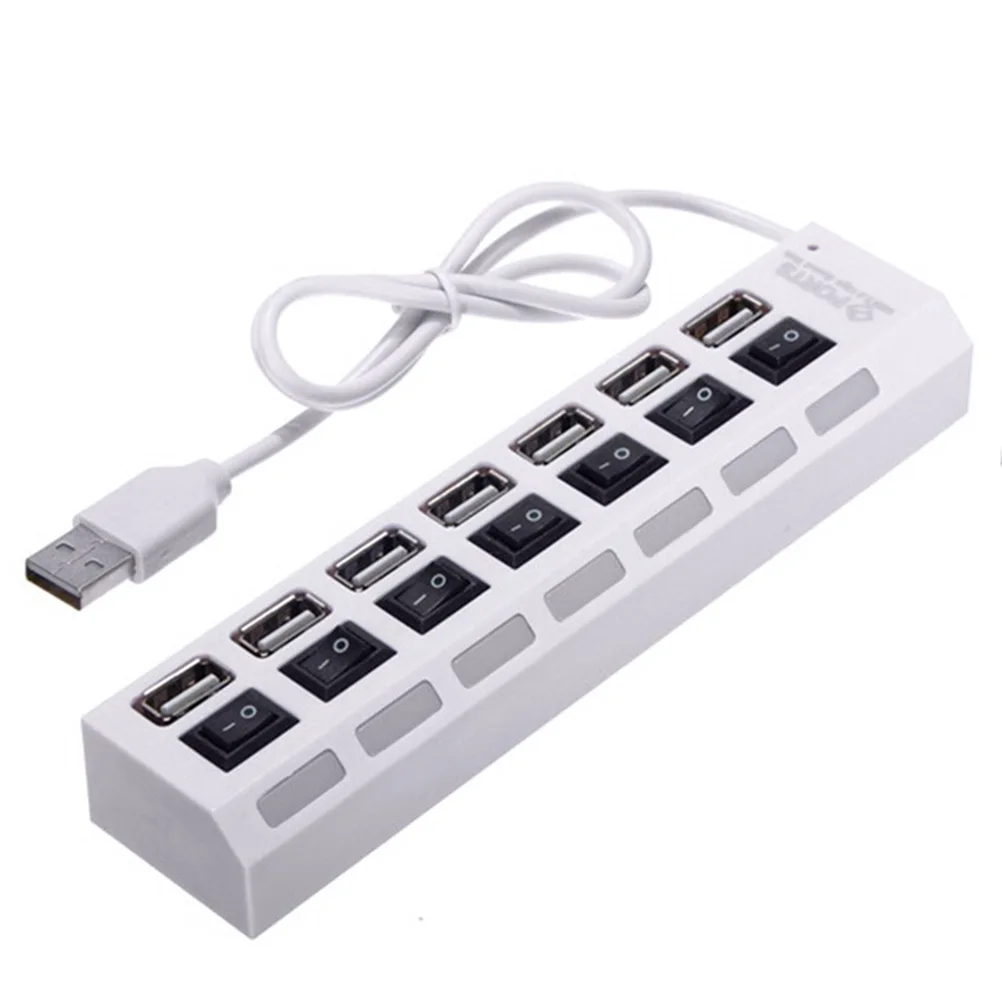 Usb-кабель со светодиодной подсветодиодный кой и 7 портами | Компьютеры офис