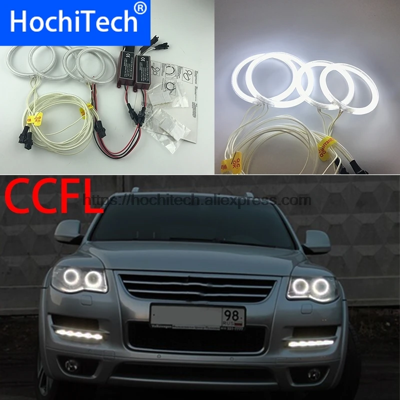 HochiTech для Volkswagen VW Touareg 2007 08 09 2010 автомобильный Стайлинг белый 6000 К CCFL головной
