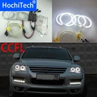 HochiTech для Volkswagen VW Touareg 2007 08 09 2010 автомобильный Стайлинг белый 6000K CCFL головной светильник гало ангельские глазки комплект светильник ангельские глазки