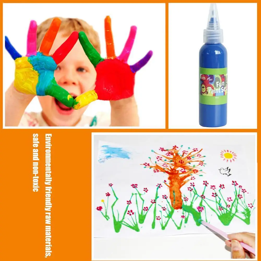 1 шт. Акварельная краска пигмент 60 мл для детей дошкольного возраста