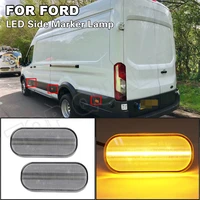 replace oem1832493 for ford transit mk8 2014 2015 2016 2017 2018 2019 full clear lens led side marker light lamps canbus amber