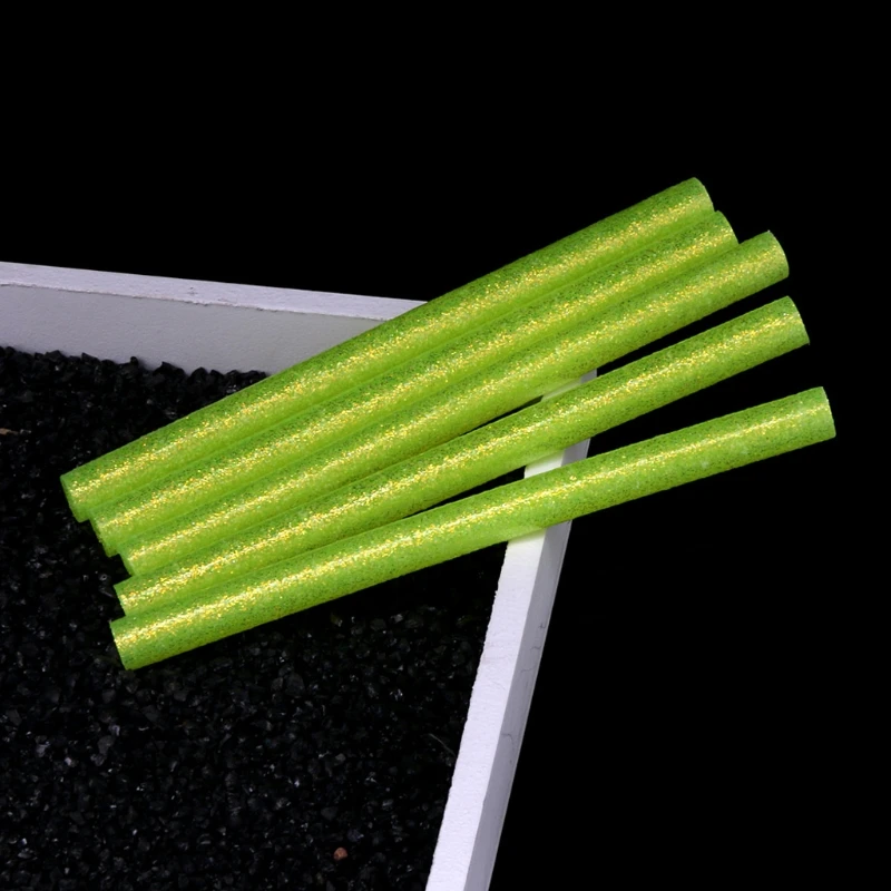 

5x Glitter Hot Melt Glue Sticks For Electric Heating Tool DIY Art Craft 100x7mm