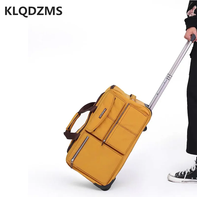 KLQDZMS Fashion Trolley Luggage Bag 20 Inch Unique Handbag Creative Sports Suitcase Personalized  Rolling Luggage Hot Sell