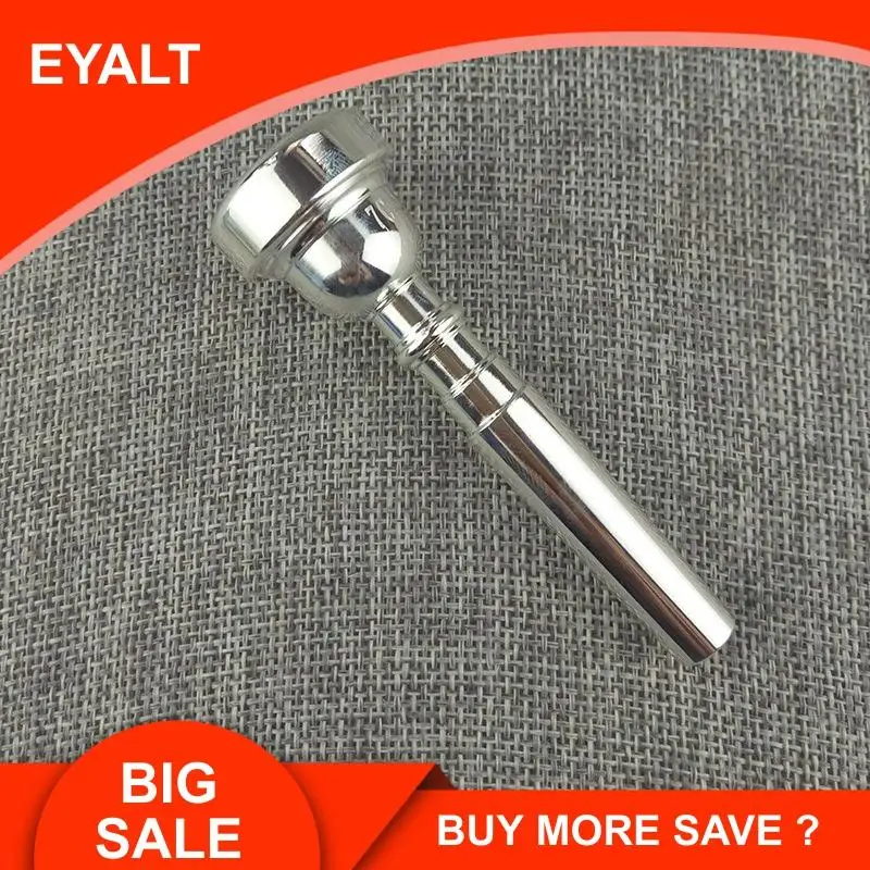 

1 PCS Trumpet Mouth Brass Silver Plated Chrome Plated 7C Mouth.