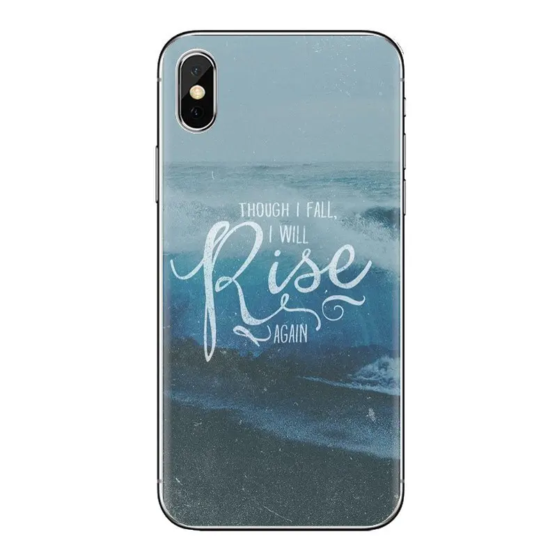 Чехол для iPhone XS Max XR X 4 4s 5 5S 5C SE 6 6S 7 8 Plus samsung Galaxy J1 J3 J5 J7 A3 A5 Faith Christian Inspirate Proverbs |