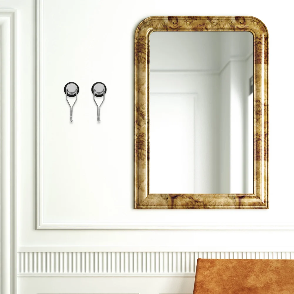 

8 Pcs 1 Bag Rotating Garment Hooks Durable Magnetic Hooks Bag Hooks (Black)