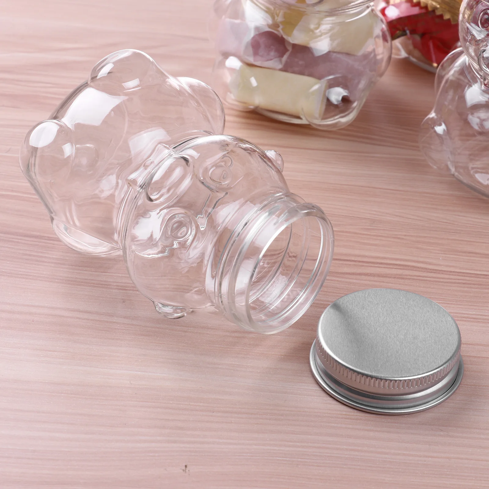 10 шт 100 мл Премиум флакон милый Мишка Конфеты Сахар закуски контейнеры для