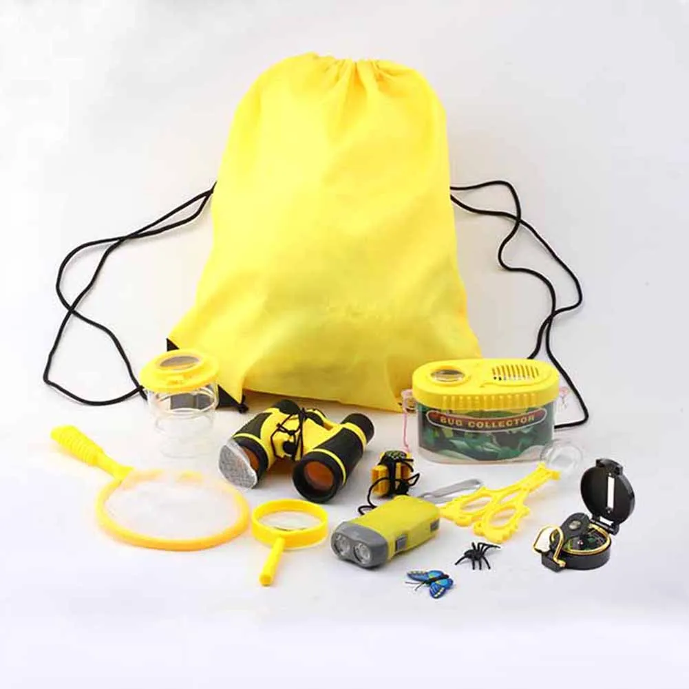 

Kids Explorer Kit Outdoor Adventure Camping Kit Bug Catcher Kit With Drawstring Bag Educational Nature Exploration Toys