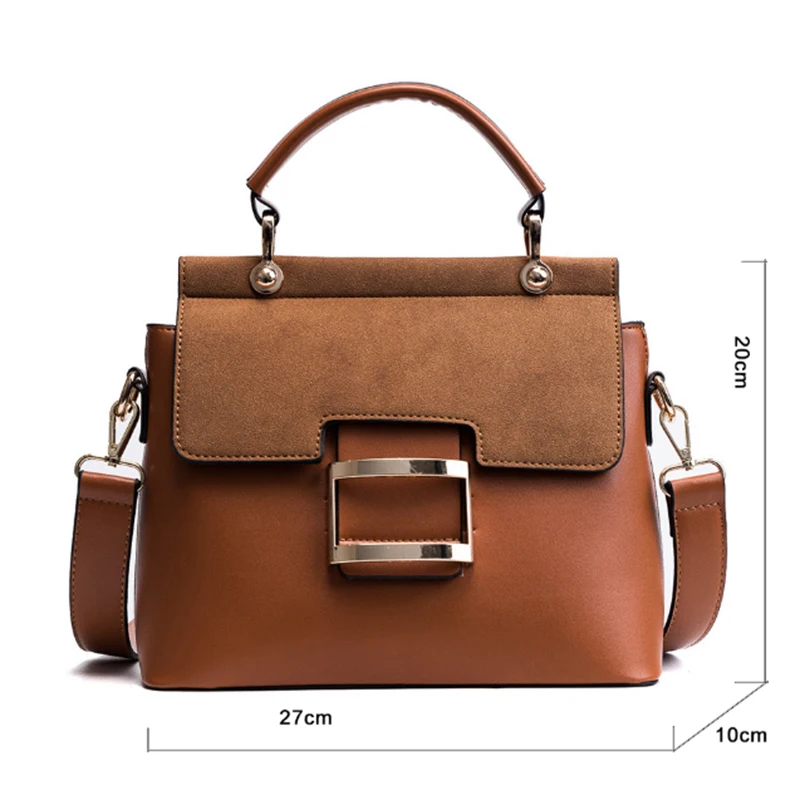 

2020 New Women's Bag Luxury High Quality PU Handbag Solid Color Brand Designer Large Capacity OL Shoulder Messenger Bag GXH270
