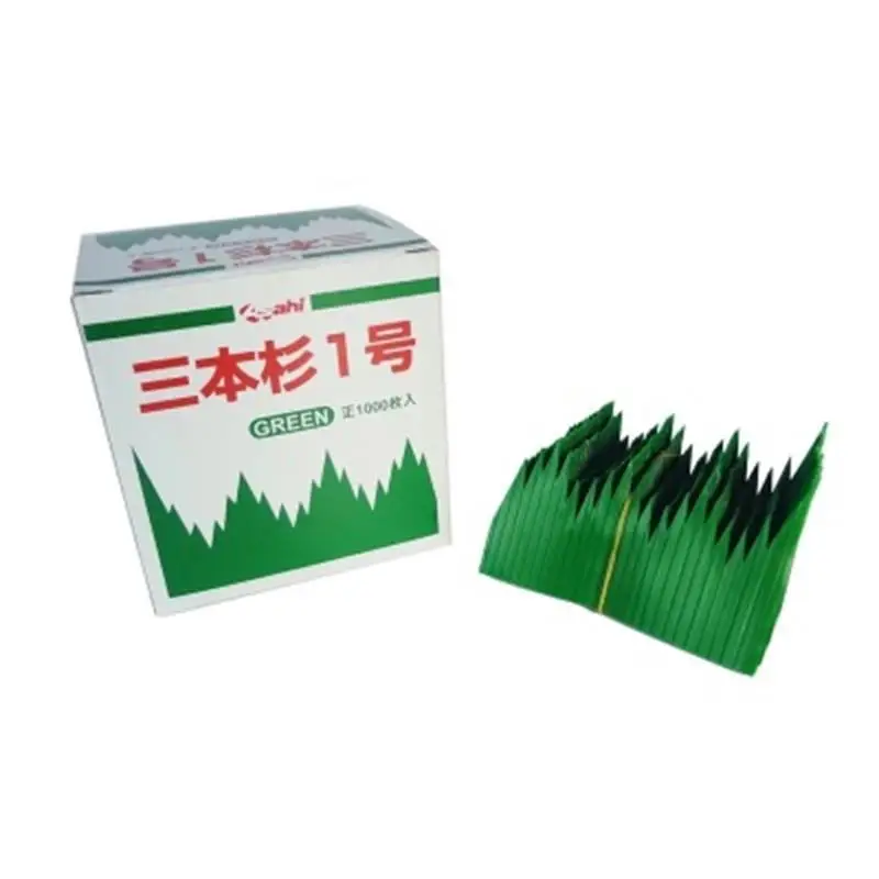 1000 шт./упак. зеленые листья японская кухня суши Декор сашими декоративная тарелка