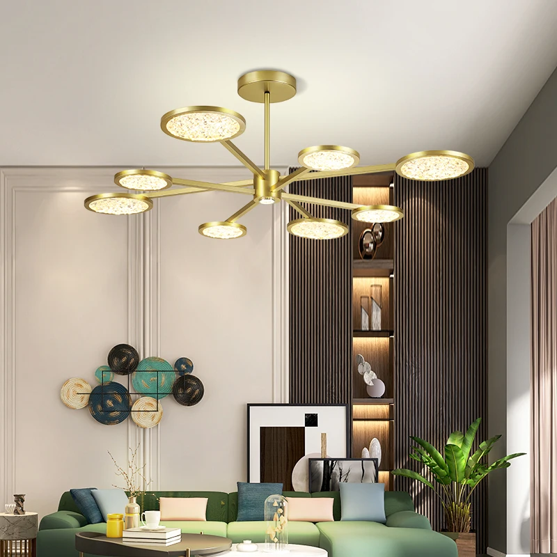 

Modern LED Chandelier Lighting Luxury Classic Lamp For Dining Room Living Room Kids Bedroom Fixture Gold Pendants Design Lamps